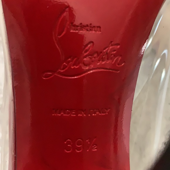 Christian Louboutin Pigalle Metal Toe Clear